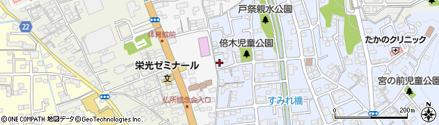 栃木県宇都宮市戸祭町2133周辺の地図
