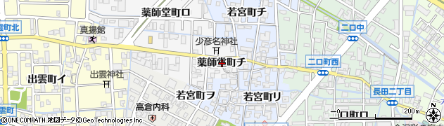 石川県金沢市薬師堂町（チ）周辺の地図
