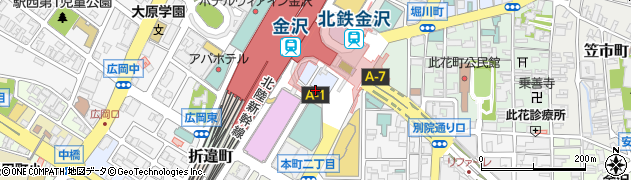 石川県金沢市玉井町周辺の地図