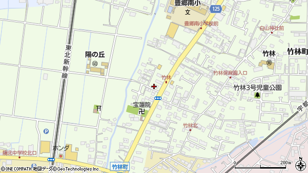 〒321-0974 栃木県宇都宮市竹林町の地図