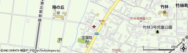 栃木県宇都宮市竹林町周辺の地図