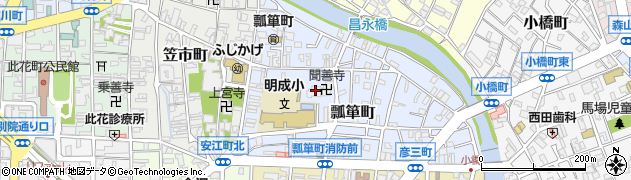 崇禅寺周辺の地図