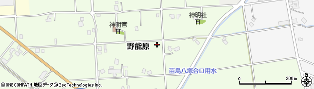 富山県南砺市野能原周辺の地図