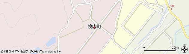 石川県金沢市牧山町周辺の地図