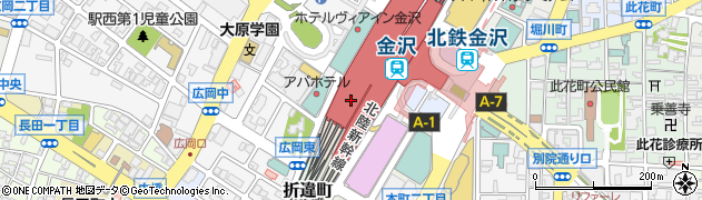 石川県金沢市北安江町（ト）周辺の地図