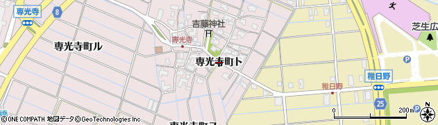 石川県金沢市専光寺町（ト）周辺の地図