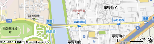 石川県金沢市示野町西2周辺の地図