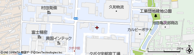 栃木県宇都宮市平出工業団地22周辺の地図