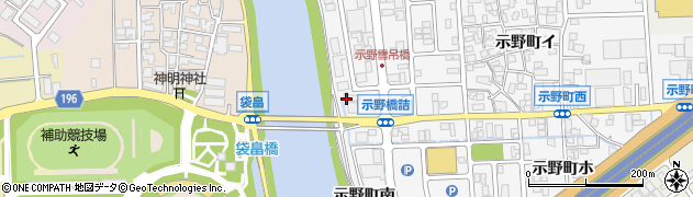 石川県金沢市示野町西5周辺の地図