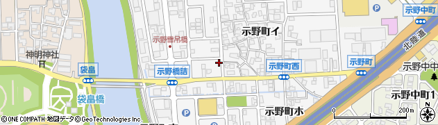 石川県金沢市示野町ト409周辺の地図