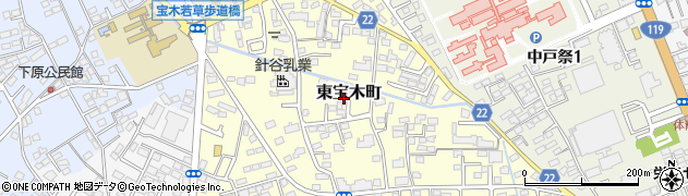 栃木県宇都宮市東宝木町周辺の地図