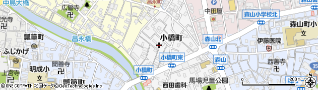 石川県金沢市小橋町周辺の地図
