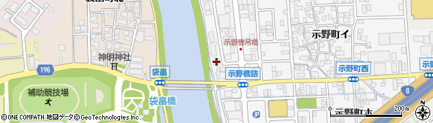 石川県金沢市示野町西7周辺の地図