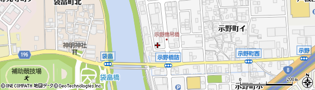 石川県金沢市示野町西29周辺の地図