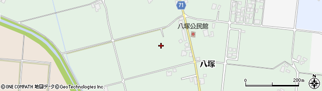 富山県南砺市八塚周辺の地図