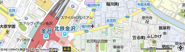 石川県金沢市堀川町4周辺の地図