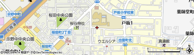 石川県金沢市桜田町（ク）周辺の地図
