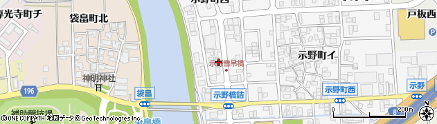 石川県金沢市示野町西42周辺の地図