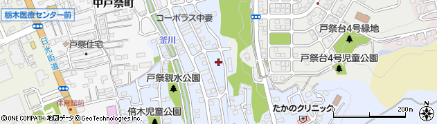 栃木県宇都宮市戸祭町3061周辺の地図