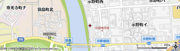石川県金沢市示野町西10周辺の地図