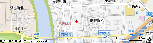 石川県金沢市示野町ト周辺の地図