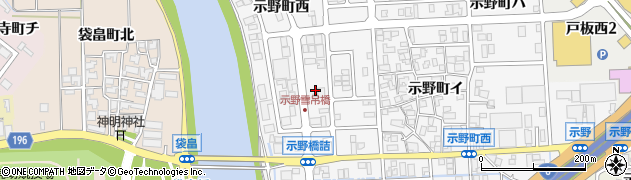 石川県金沢市示野町西47周辺の地図