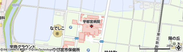 ミニストップ済生会宇都宮病院店周辺の地図