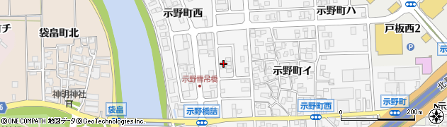 石川県金沢市示野町ト443周辺の地図