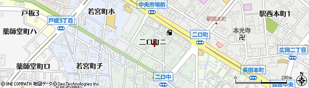 石川県金沢市二口町（ニ）周辺の地図
