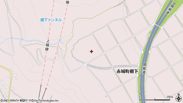 〒379-1101 群馬県渋川市赤城町棚下の地図
