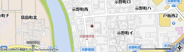 石川県金沢市示野町西56周辺の地図