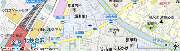 石川県金沢市堀川町9周辺の地図