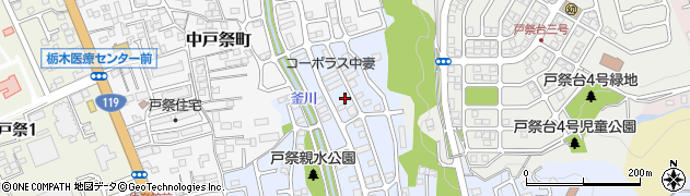 栃木県宇都宮市戸祭町3067周辺の地図
