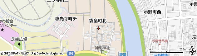 石川県金沢市袋畠町北73周辺の地図