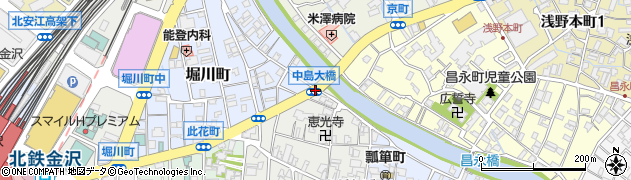 中島大橋周辺の地図