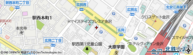 株式会社Ｔ．Ｆ．Ｋ　金沢中央支店周辺の地図