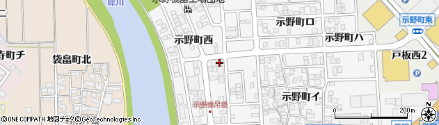 石川県金沢市示野町西53周辺の地図