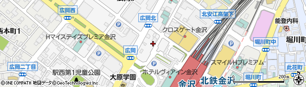 オリックスレンタカー金沢駅西口店周辺の地図