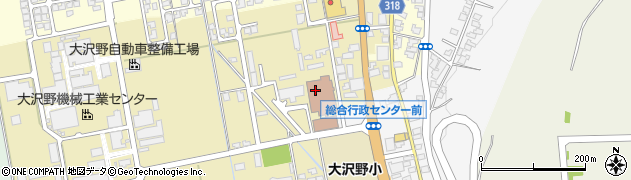 富山市役所　大沢野行政サービスセンター大沢野保健福祉センター周辺の地図