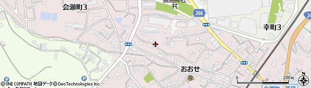 茨城県日立市会瀬町周辺の地図