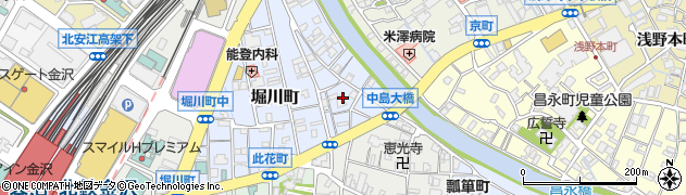 石川県金沢市堀川町15周辺の地図