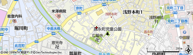 石川県金沢市昌永町周辺の地図