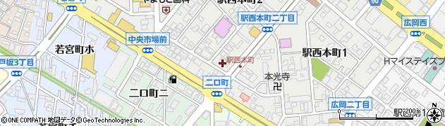 福邦銀行金沢支店周辺の地図