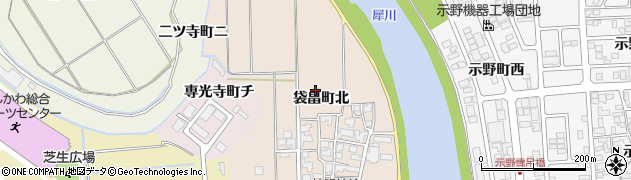 石川県金沢市袋畠町周辺の地図