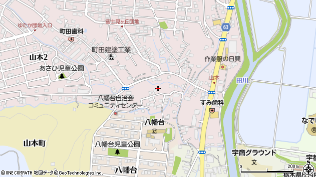 〒320-0012 栃木県宇都宮市山本の地図
