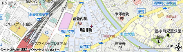 石川県金沢市堀川町周辺の地図