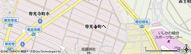 石川県金沢市専光寺町（ヘ）周辺の地図