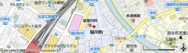 石川県金沢市堀川町23周辺の地図