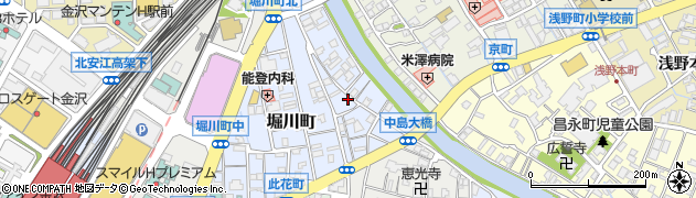 石川県金沢市堀川町16周辺の地図