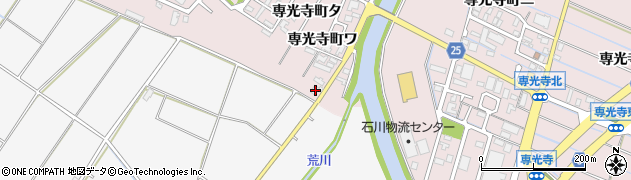 石川県金沢市専光寺町ワ51周辺の地図